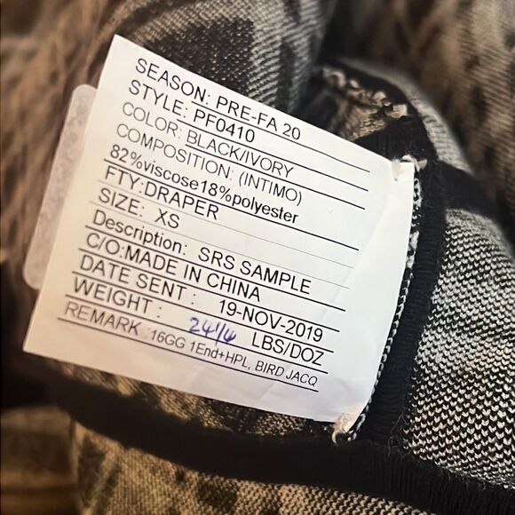 MICHAEL KORS COLLECTION Double-Knit Plaid Handkerchief Dress XS - Picture 9 of 9